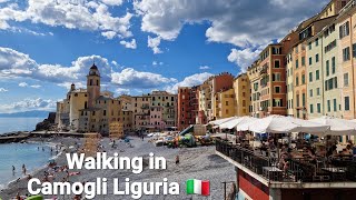 Walking in Camogli Passeggiata Anita Garibaldi  Liguria Italy [upl. by Ainnos]