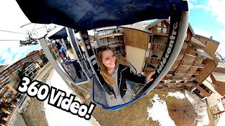 Alp Ski Lift Ride in 360° [upl. by Anavoj]