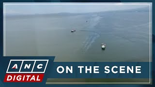 WATCH Aerial survey of oil spill in Bataan nearby provinces  ANC [upl. by Eihtak944]