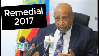 የ 2017 ሪሜዲያል መቁረጫ ነጥብ Remedial Program 2017 [upl. by Thorman161]