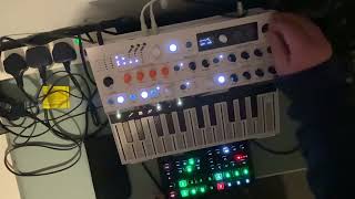 Pounding techno music Syntakt microfreak [upl. by Airot]