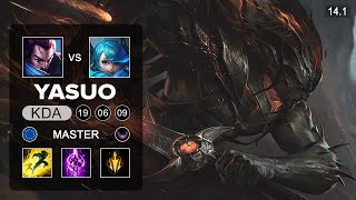 Yasuo vs Gwen Top  EUW Master  Patch 141 Season 14 [upl. by Nryhtak977]