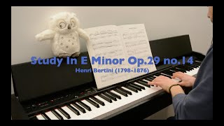 Henri Bertini  Study In E Minor Op29 no14 piano [upl. by Jezreel527]