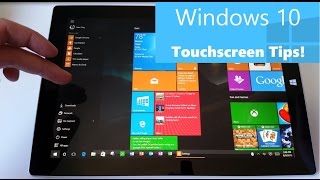 Windows 10 Touchscreen Tips for Surface and Tablet Users  Gestures Swipes Touch and More [upl. by Okiram]