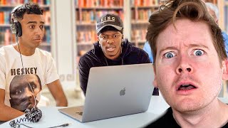 Niko Blasting EMBARRASSING Voicemails In Library With KSI REACTION [upl. by Gromme]