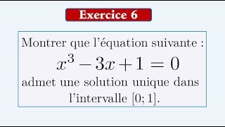 Exercices Corrigés La ContinuitéThéorème des valeurs intermédiaires et unicité de solution [upl. by Ahsile]