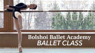 Ballet Class of the Bolshoi Ballet Academy  Moscow Russia  YAGP Partner School [upl. by Nilyram]