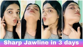 Slim Face amp Sharp Jawline in 3 days at Home [upl. by Monica]