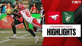 Calgary Stampeders vs Edmonton Elks  CFL HIGHLIGHTS [upl. by Bohner381]