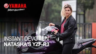 Natashas Yamaha LAMS YZFR3 Test Review [upl. by Alburg]