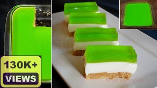 Condensed Milk and Biscuit Dessert  Layered Jelly Desert  Easy Dessert Recipes [upl. by Agustin]