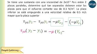 Ejemplo 1 Ley de la viscosidad de Newton [upl. by Wayland]