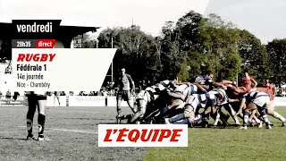 RUGBY  FÉDÉRALE 1  Nice vs Chambéry bandeannonce [upl. by Eniawed]