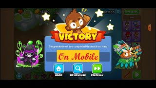 BTD6 Flooded Valley Chimps Speedrun on Mobile 163227 [upl. by Suinotna]