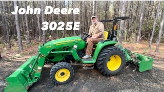 John Deere 3025E 1 Year Review Worth The Green 💰 [upl. by Assiruam]