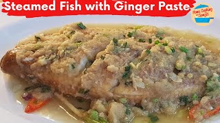 Simple Steamed Tilapia with Ginger Paste Recipe  Chinese Style [upl. by Hibben]