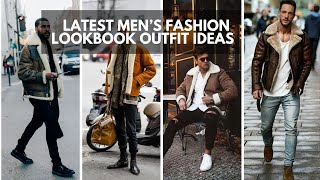 BEST 15 Different Ways To Wear Shearling JACKET  Ways to Style Shearling Coat  Men Shearling Ideas [upl. by Enyrehtac]