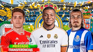 10 TRANSFERENCIAS CONFIRMADAS  RUMORES 2324 Mbappe Real MadridRolheiser BenficaSoyuncu Porto [upl. by Allerim]