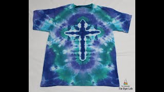 Making a Tie Dye Cross Tshirt [upl. by Niveek]