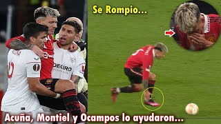 ASI fue la LESION de LISANDRO MARTINEZ hoy con el UNITED [upl. by Whallon]