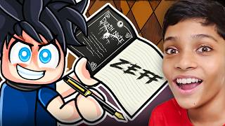 Using DEATH NOTE to KILL my Brother in ROBLOX [upl. by Asina]