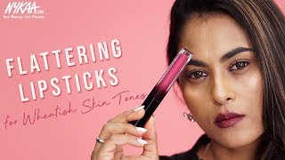 Best Lipstick Shades For Medium Skin Tones Ft Neha Desai  Nykaa [upl. by Aihsi]