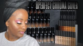 BPerfect Cosmetics CHROMA COVER MATTE FOUNDATION and CONCEALER [upl. by Akinwahs]