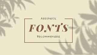 Aesthetic Fonts dafont Minimalist  retro  popular  underrated  video editing must haves [upl. by Market202]