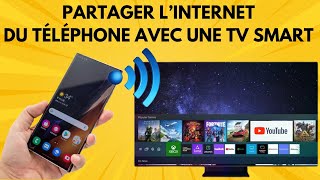 Comment partager linternet dun téléphone avec une TV Smart [upl. by Aruam]