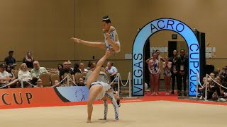 Vegas Acro 2023  Corélia et Raph Giroux 2 [upl. by Pasadis]