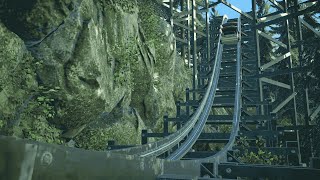 Sidefriction terrain coaster  Planet Coaster POV [upl. by Initof254]