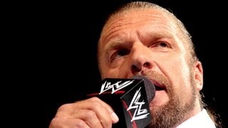 Triple H addresses his future Raw Aug 27 2012 [upl. by Nylrac]