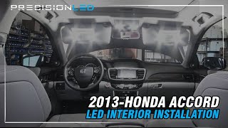 Honda Accord LED Interior How To Install  9th Generation 2013  Present [upl. by Euridice13]