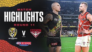 Richmond v Essendon Highlights  Round 11 2024  AFL [upl. by Nirre]