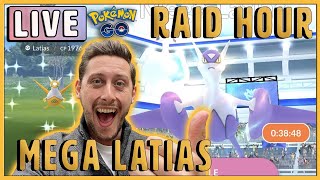 LIVE Mega Latias Shiny Pokemon GO Raid Hour [upl. by Bevvy]