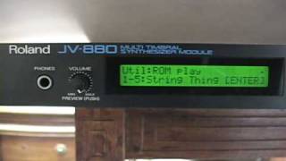 Roland JV880 Multi Timbral Synthesizer Module Demo Songs [upl. by Bronny]