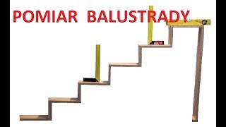 Pomiar balustrady schodowej [upl. by Sonafets]