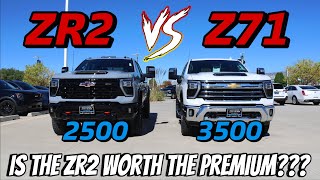 2024 Chevy Silverado 2500 ZR2 Vs 3500 Z71 How Much BIGGER Is the ZR2 [upl. by Aikram]