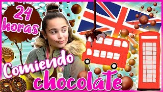 24 HORAS COMIENDO CHOCOLATE en LONDRES 🍩 Reto PASO UN DÍA comiendo sólo CHOCOLATE challenge [upl. by Arytal]