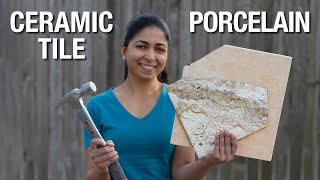 Ceramic vs Porcelain Tiles  Everything you need to know [upl. by Hanahsuar]