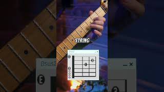 Super Easy Guitar Chord Dsus2 guitar guitarlesson guitartutorial guitarchords [upl. by Kho]