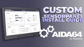 AIDA64 Sensor Panel Skin Install Guide 2022 UPDATE [upl. by Annaehr468]