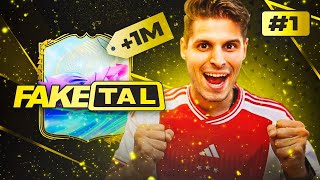 ME TOCA UN JUGADOR DE 1 MILLON EN EL PRIMER EPISODIO DE FAKETAL  FC 24 [upl. by Galatea]