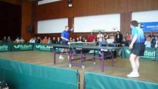 Milan Orlowski and Jindrich pansky Table Tennis  Exhibition [upl. by Eeldivad13]