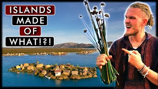 145 ManMade Floating Islands  Lake Titicaca Peru [upl. by Notsag]