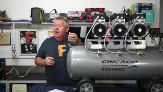 The QUIETEST Air Compressor on the MARKET  Chicago Air Hush 100 [upl. by Tuck]