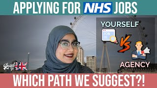 Applying for Jobs as a Doctor by Yourself NHS jobs vs Recruitment Agency  Best for IMGs [upl. by Anoyek]