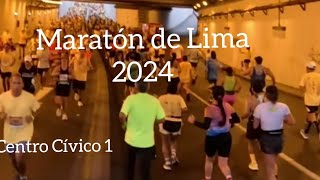 Maraton de Lima 2024  Paso por Centro Cívico  running lima peru marathon atletismo correr [upl. by Nnyled93]