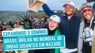 LUCAS CHUMBO PEDRO SCOOBY E MAYA GABEIRA TERMINAM NO TOPO EM NAZARÉ NO 1º DESAFIO DA WSL EM 2024 [upl. by Kassity]