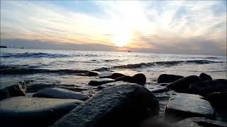 Liverpool Crosby Burbo Bank Top of the Tide  Waves on Rubble of World War 2 Bombing [upl. by Adai570]